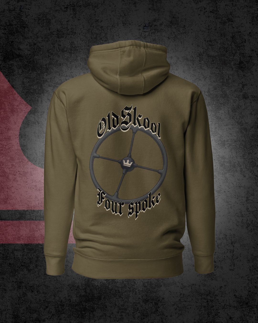 Old School Four Spoke Hoodie