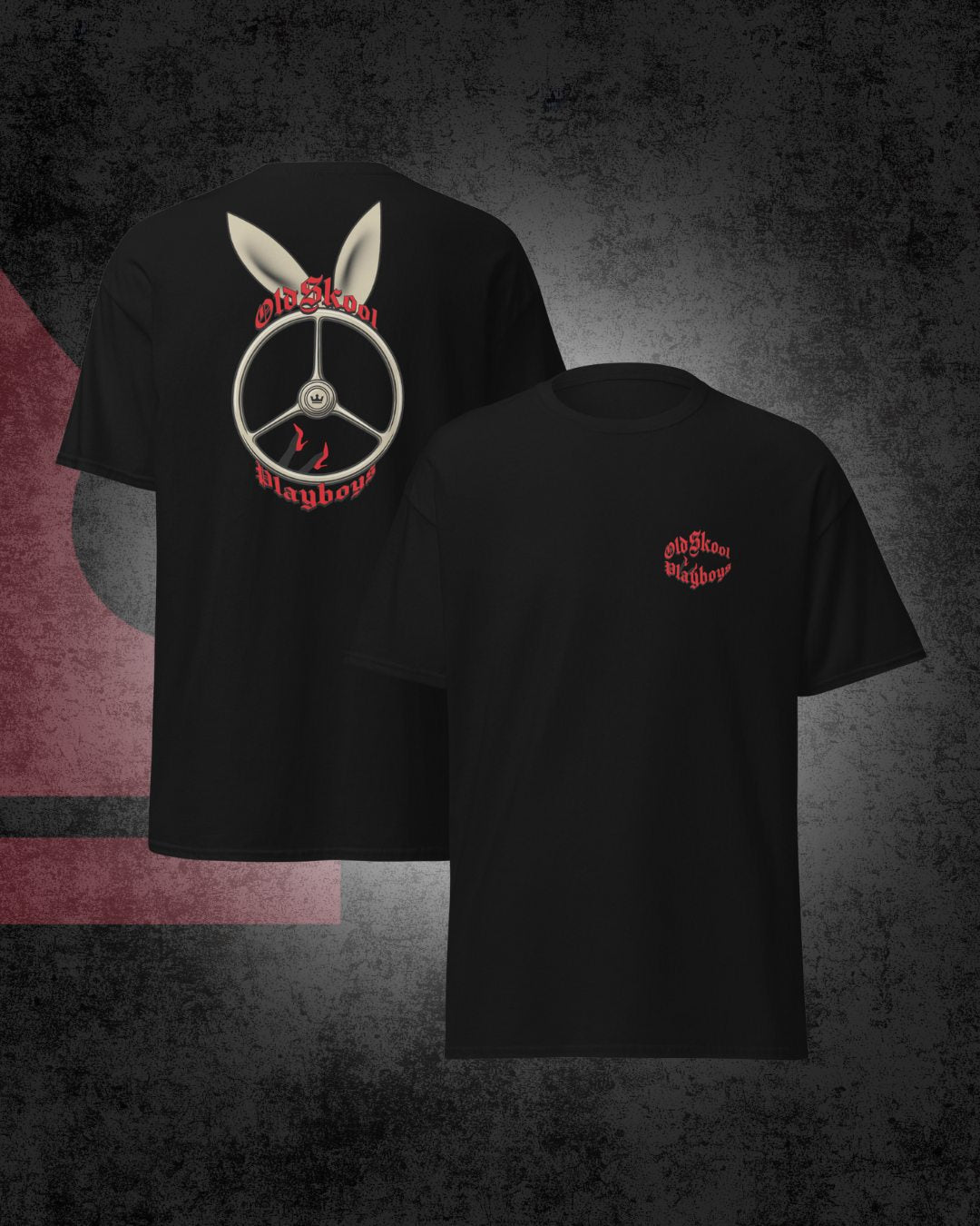 OldSkool Playboys Three Spoke T-shirt