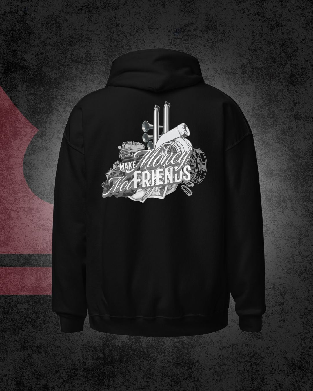 Make Money Not Friends Oversized Hoodie