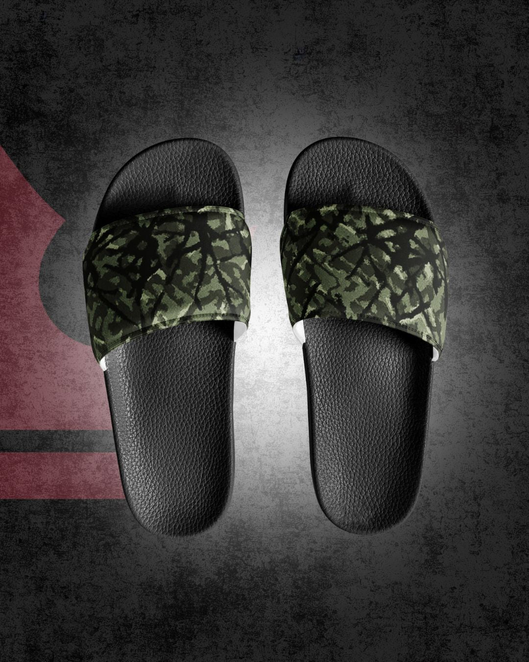 Danish Pluche Slides – Green