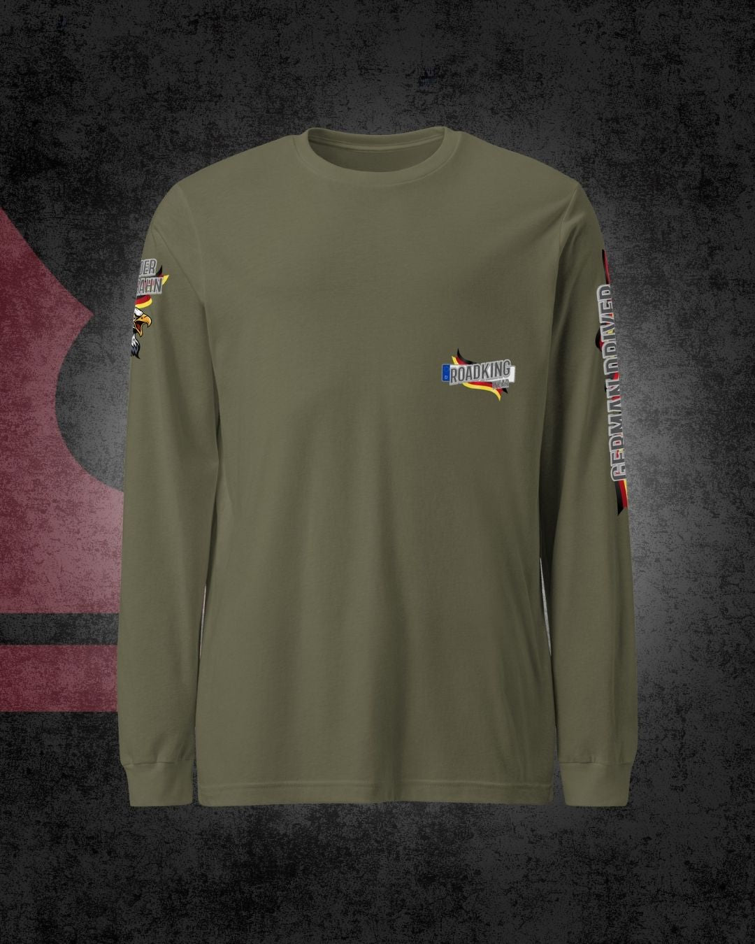 Langarmshirt mit deutschem Fahrermotiv