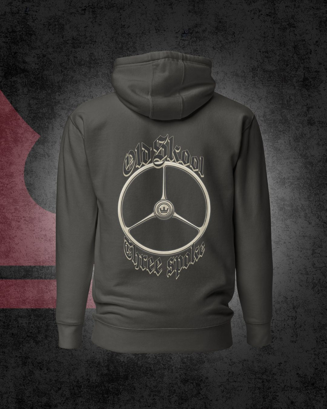 Old School Dreispeichen-Hoodie