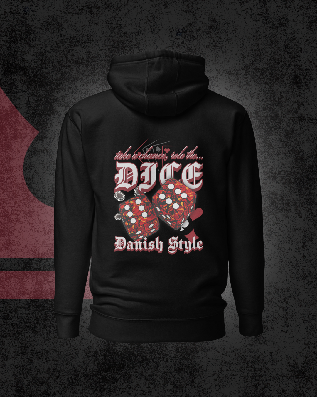 Danish Dice Hoodie Red