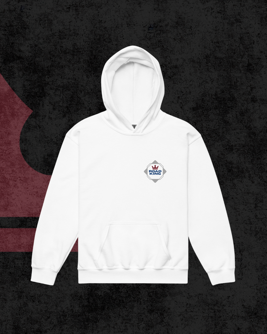 Dänischer Würfel-Jugendhoodie grau