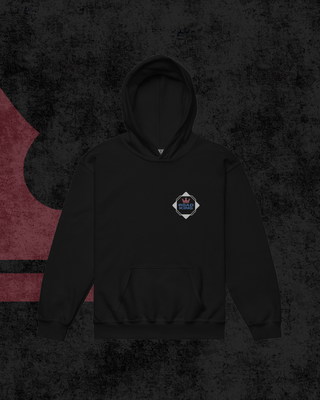 Dänischer Würfel-Jugendhoodie grau