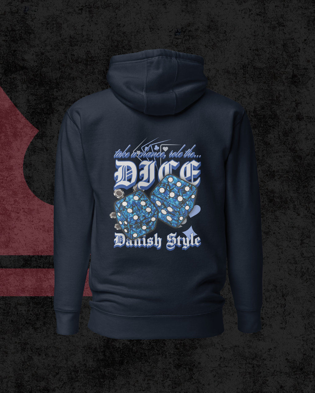 Danish Dice Hoodie blue