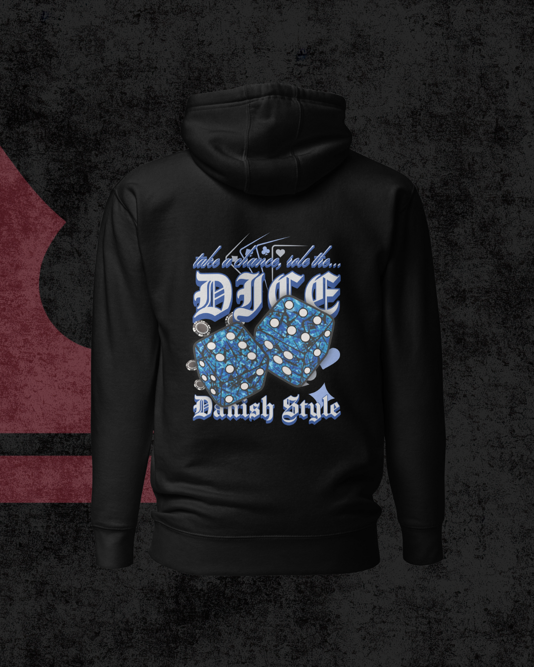 Danish Dice Hoodie blue