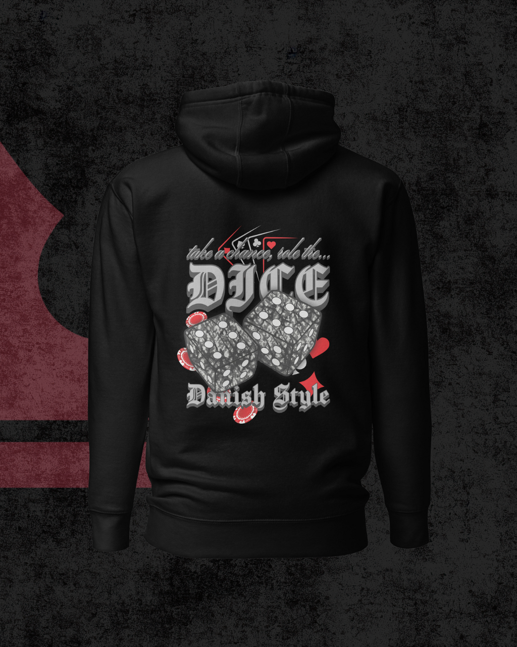 Danish Dice Hoodie grey