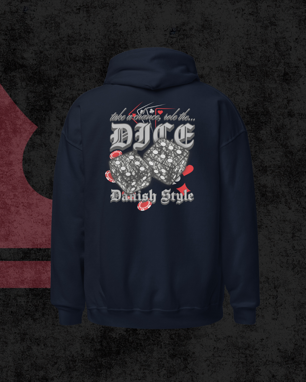 Danish Dice Oversized Hoodie gray