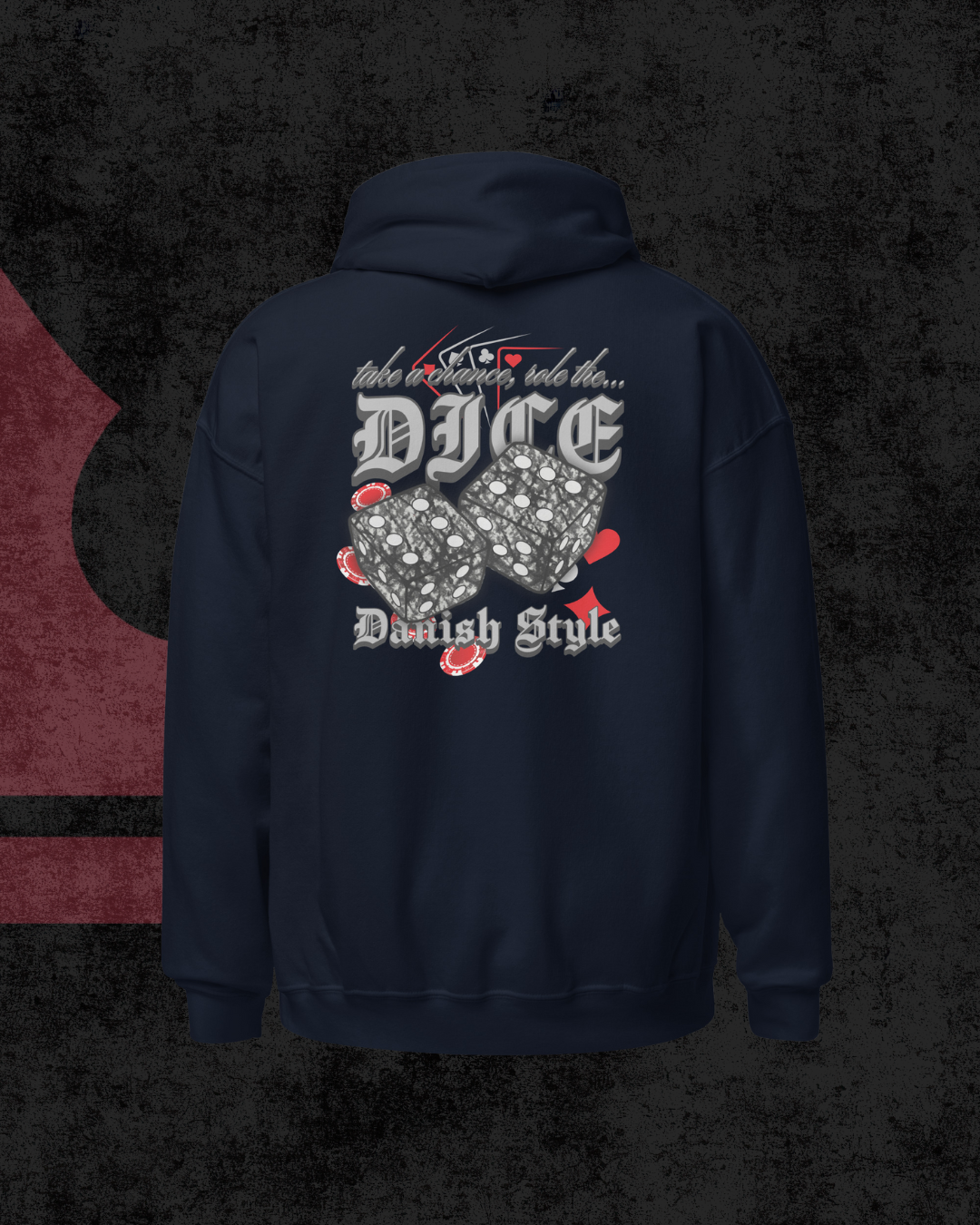 Danish Dice Oversized Hoodie gray