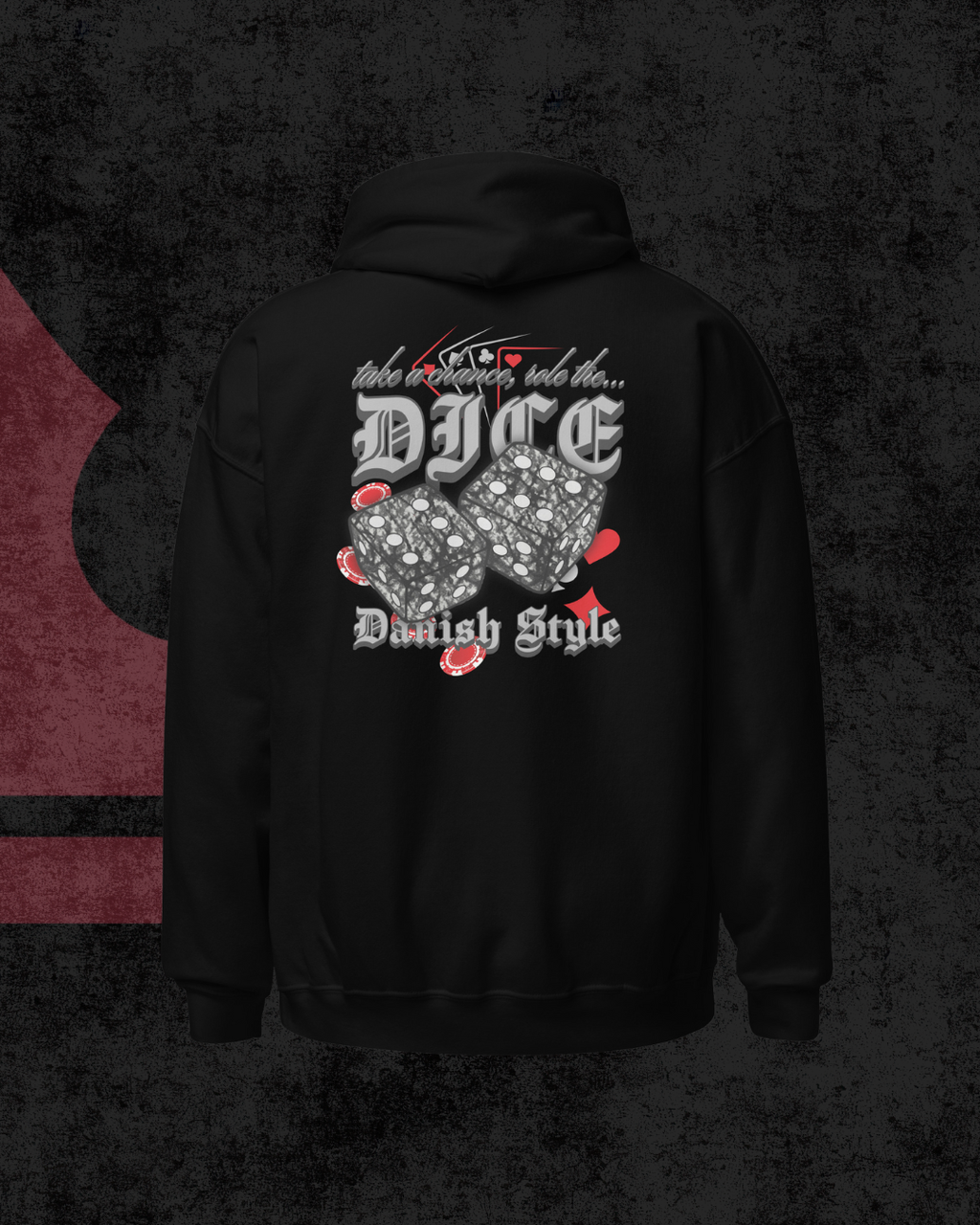 Danish Dice Oversized Hoodie gray