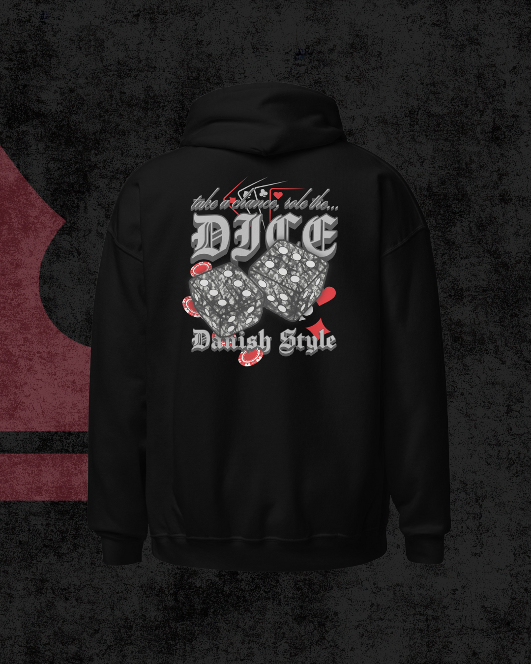 Danish Dice Oversized Hoodie gray