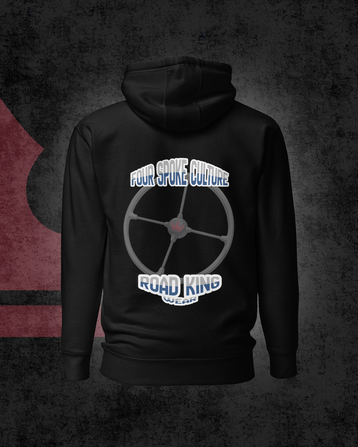 Road King 4-Spaak hoodie - Zwart