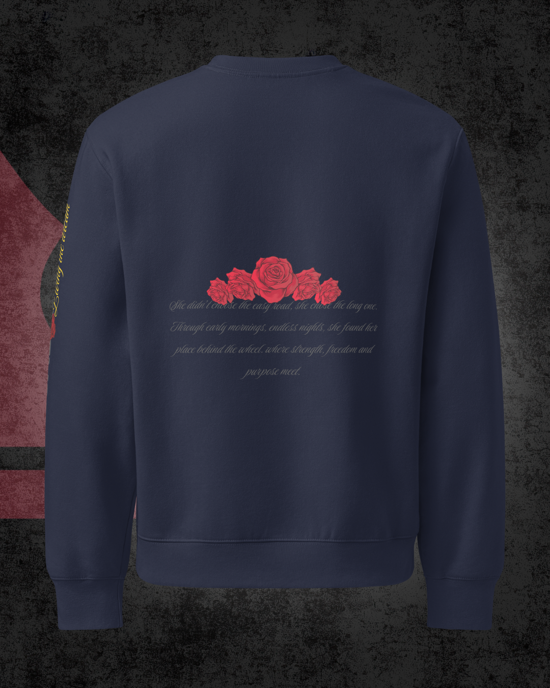 Road Queen Roses Oversized sweatshirt
