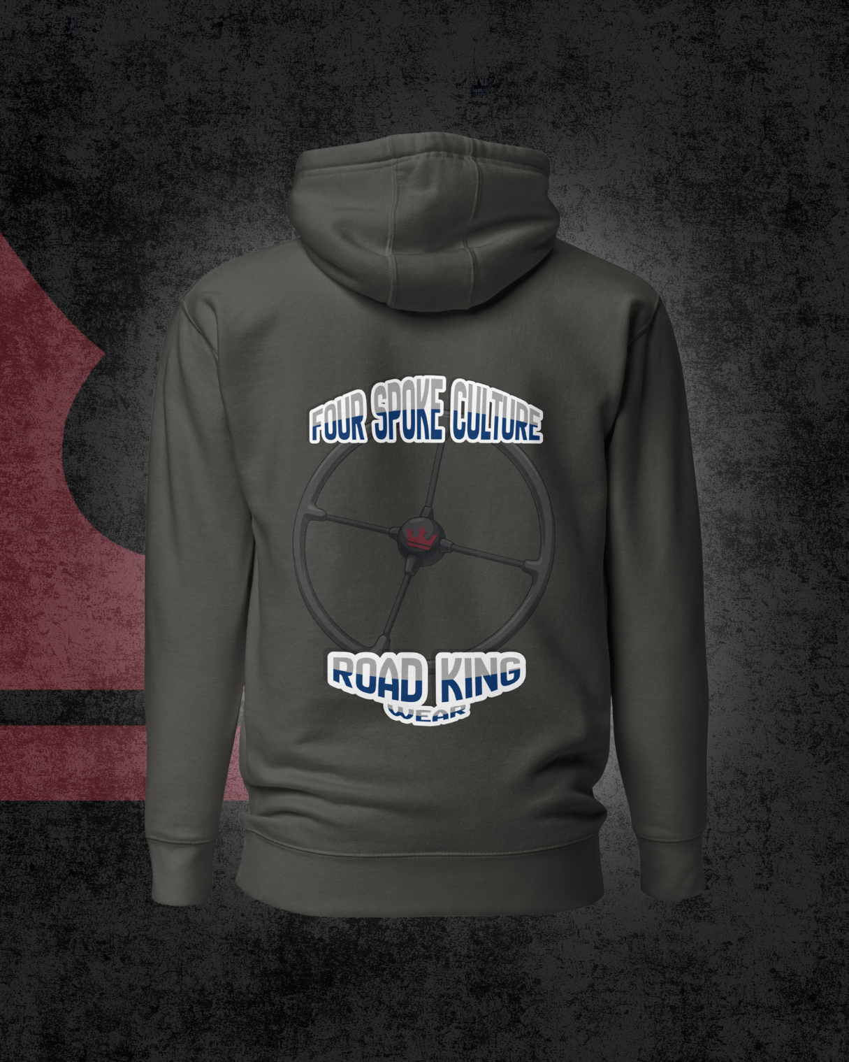 Road King 4-Spaak hoodie - Donker Grijs