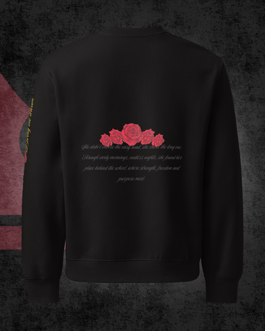 Road Queen Roses Oversized sweatshirt