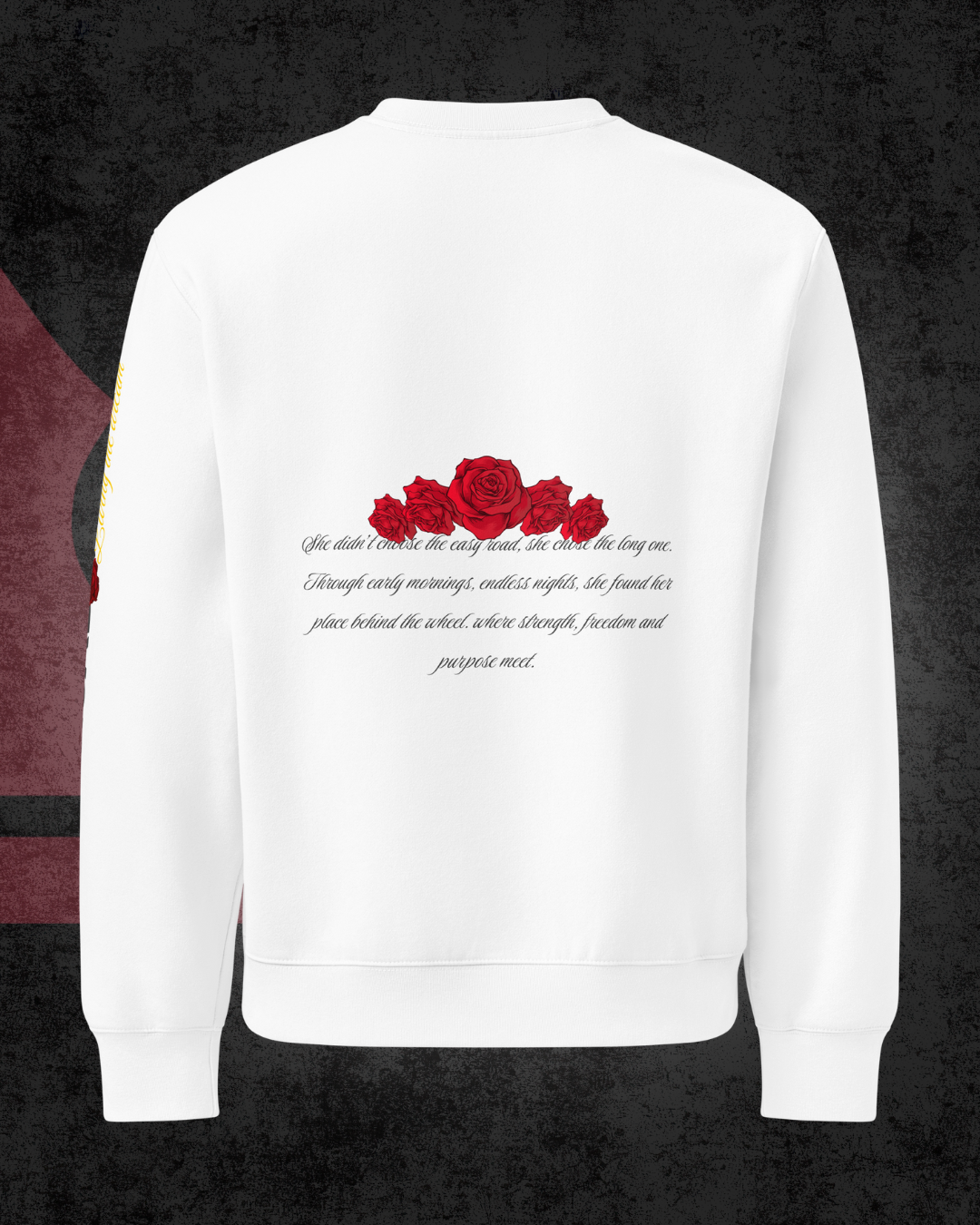 Road Queen Roses Oversized sweatshirt