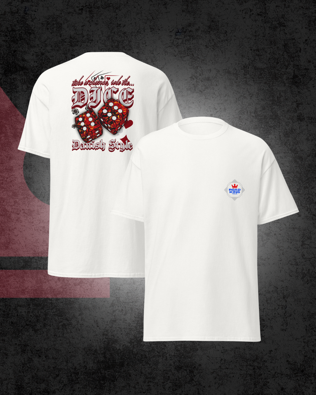 Dänisches Würfel-T-Shirt Rot