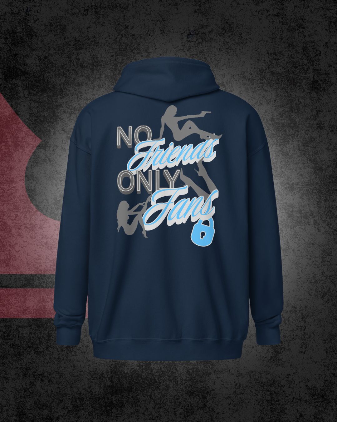 No Friends Only Fans Zip Hoodie