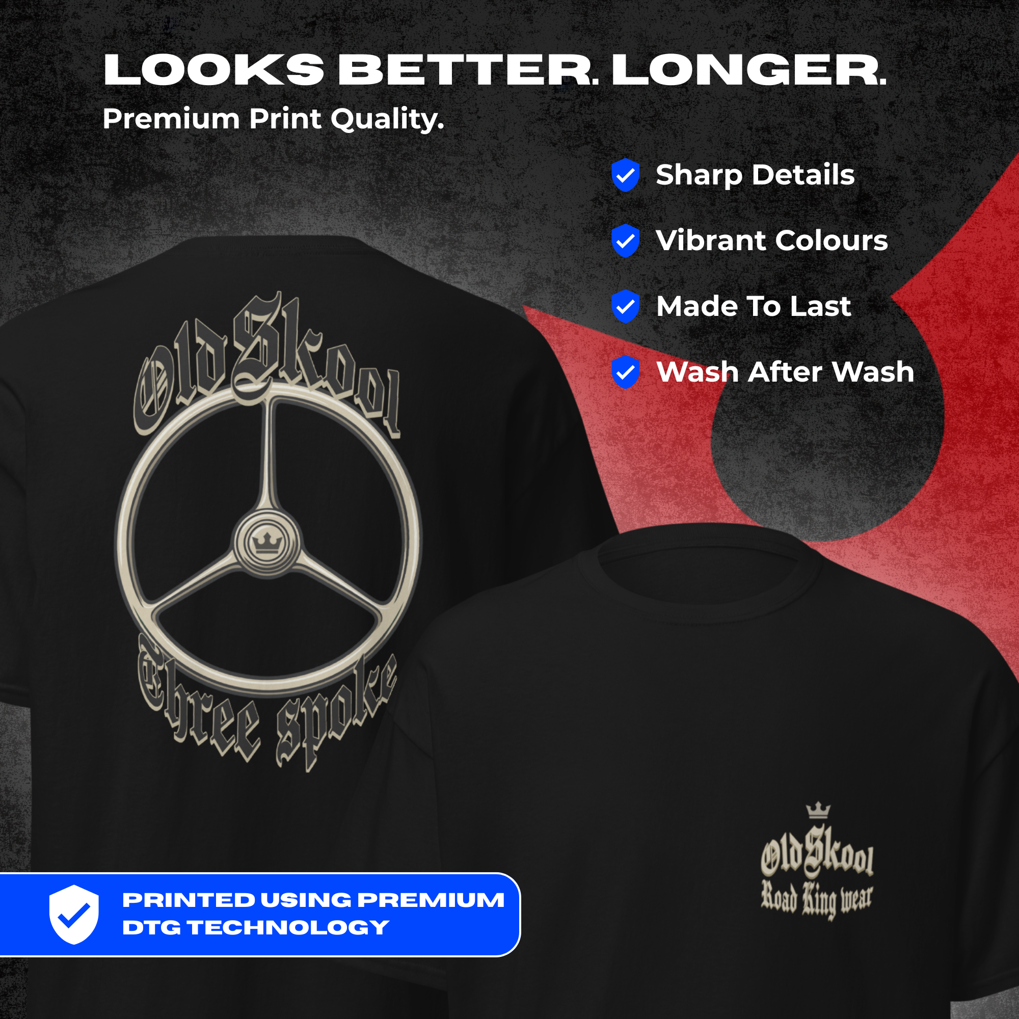 OldSkool Three Spoke T-Shirt