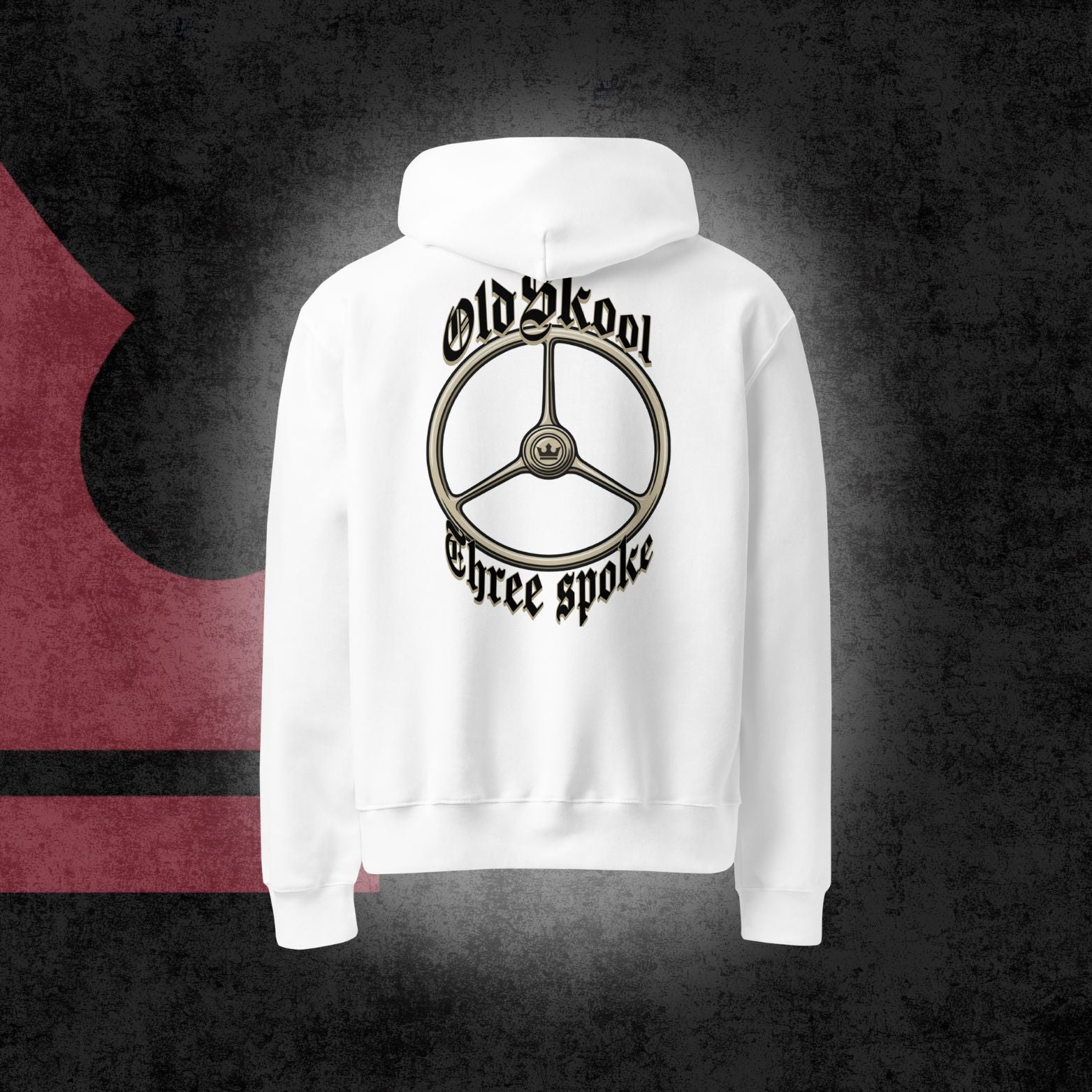 Oldskool three spoke oversized hoodie