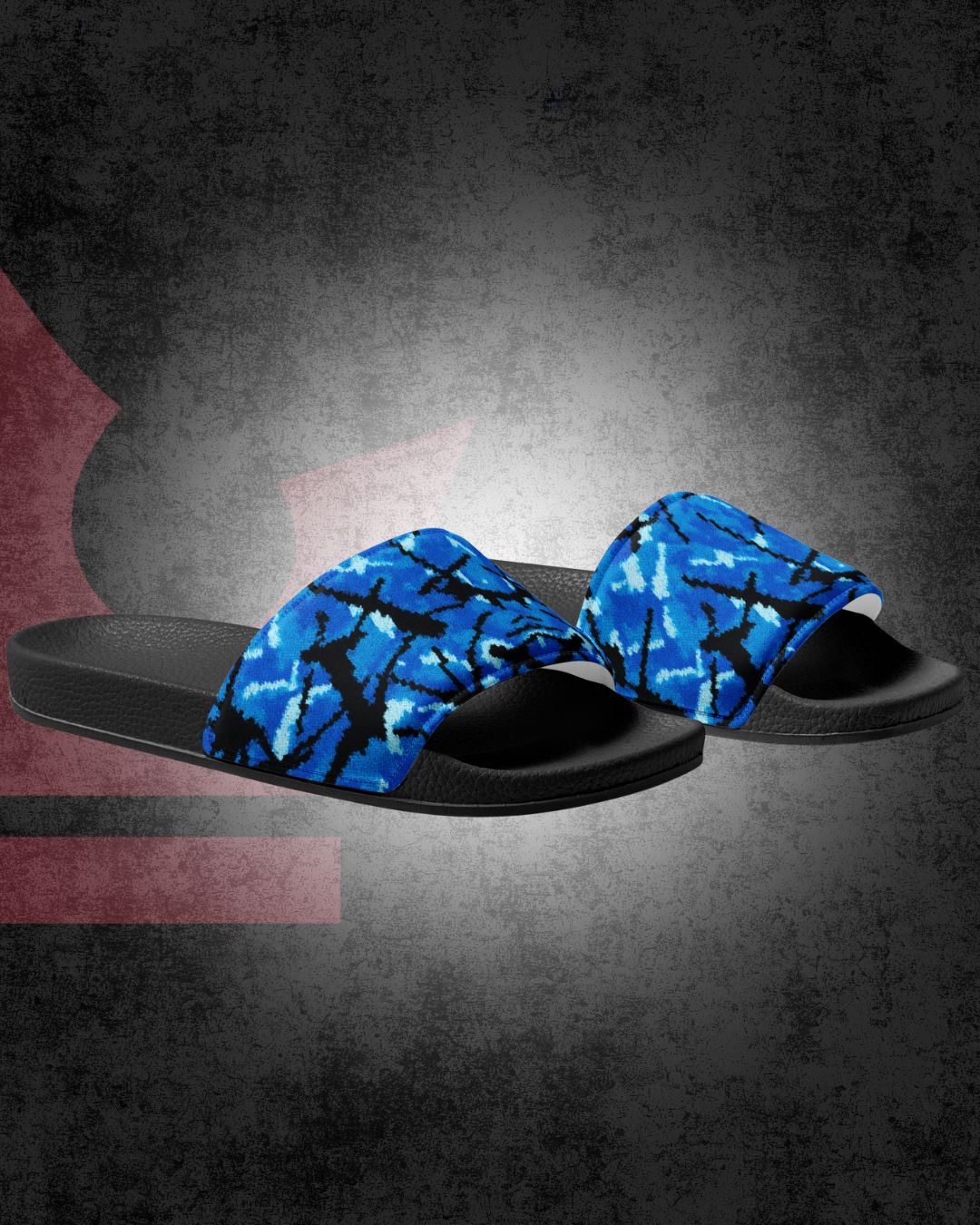 Deense pluche slippers - Blauw