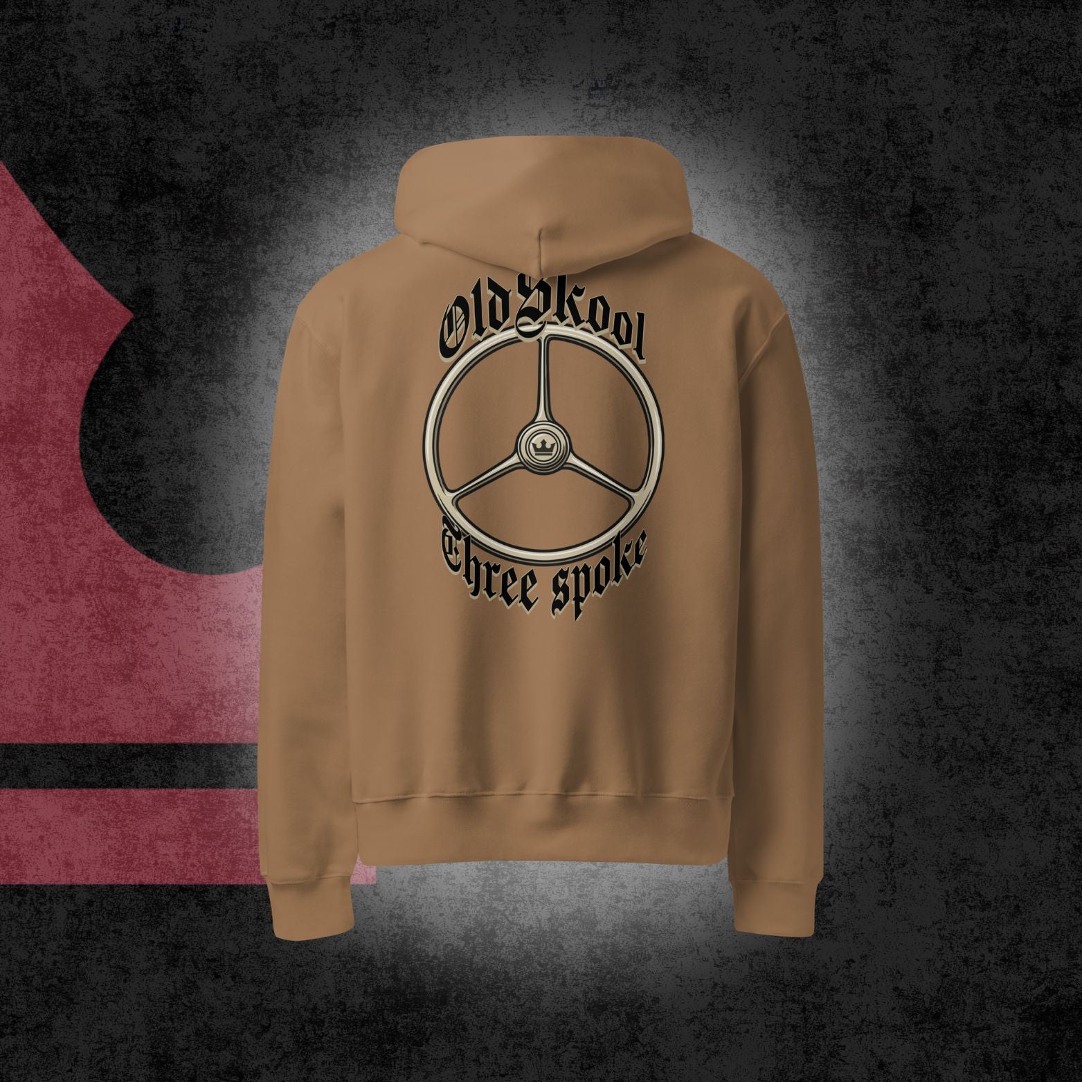 Oldskool three spoke oversized hoodie