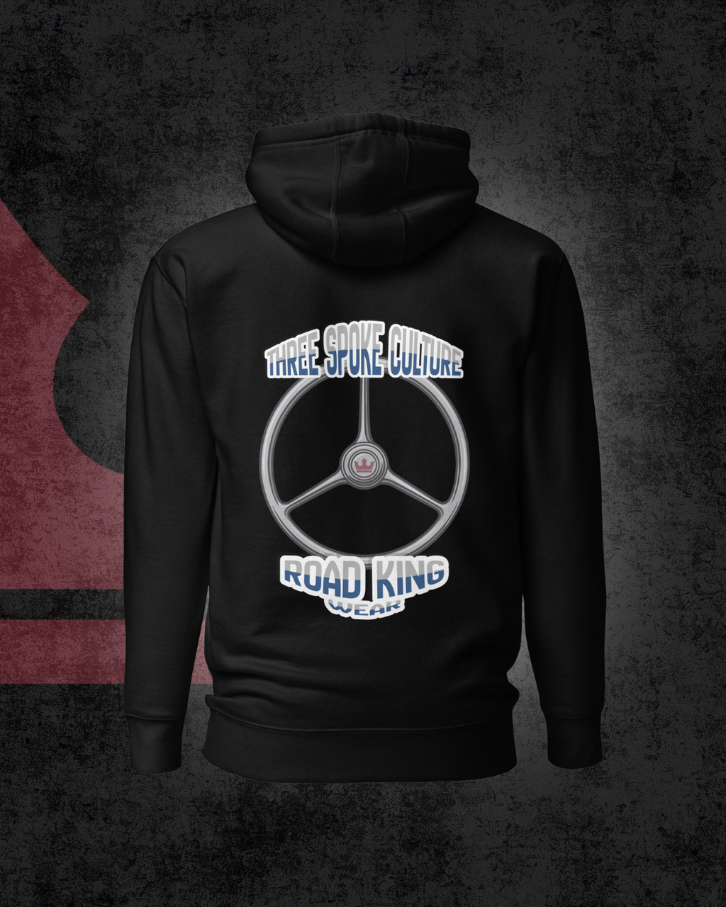 Road King 3-Spaak hoodie - Zwart