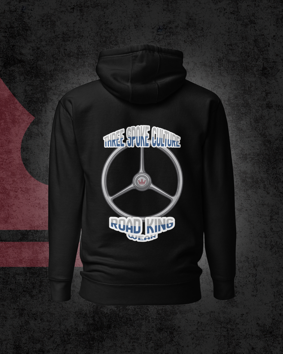 Road King 3-Spaak hoodie - Zwart