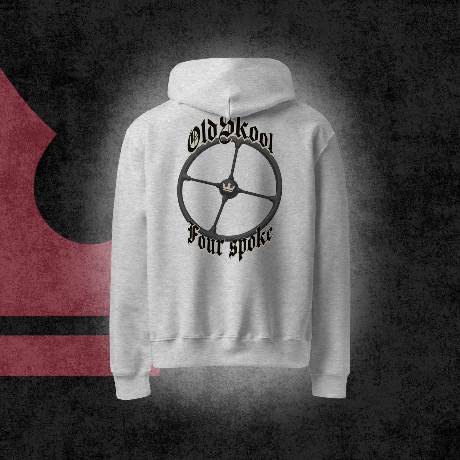Oldskool four spoke oversized hoodie