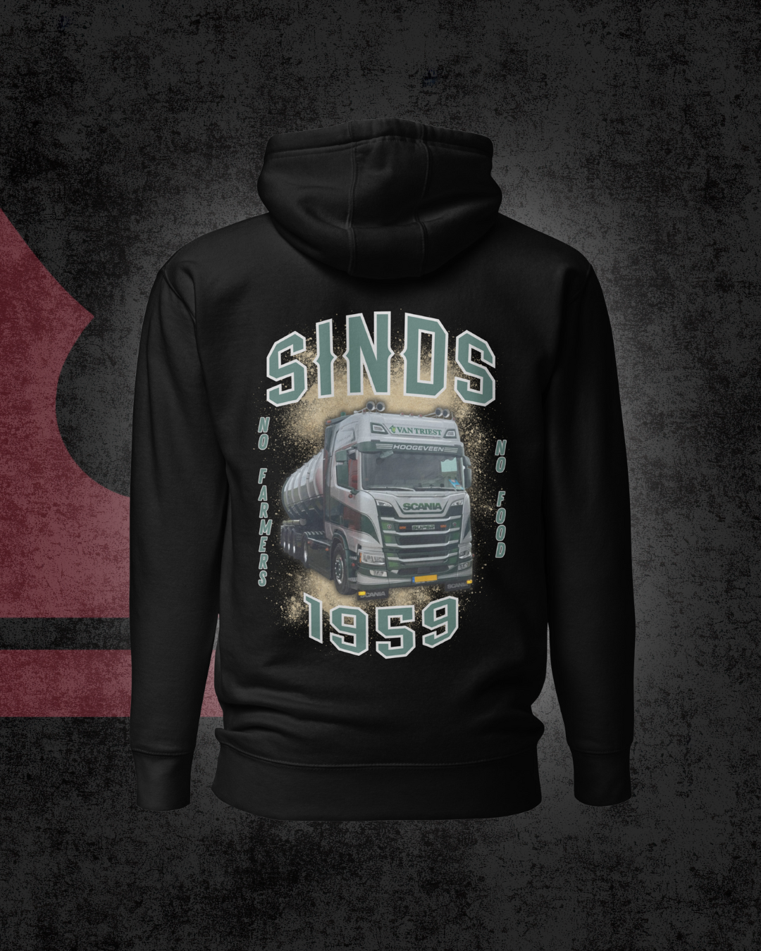 Van Triest 1959 edition hoodie - zwart