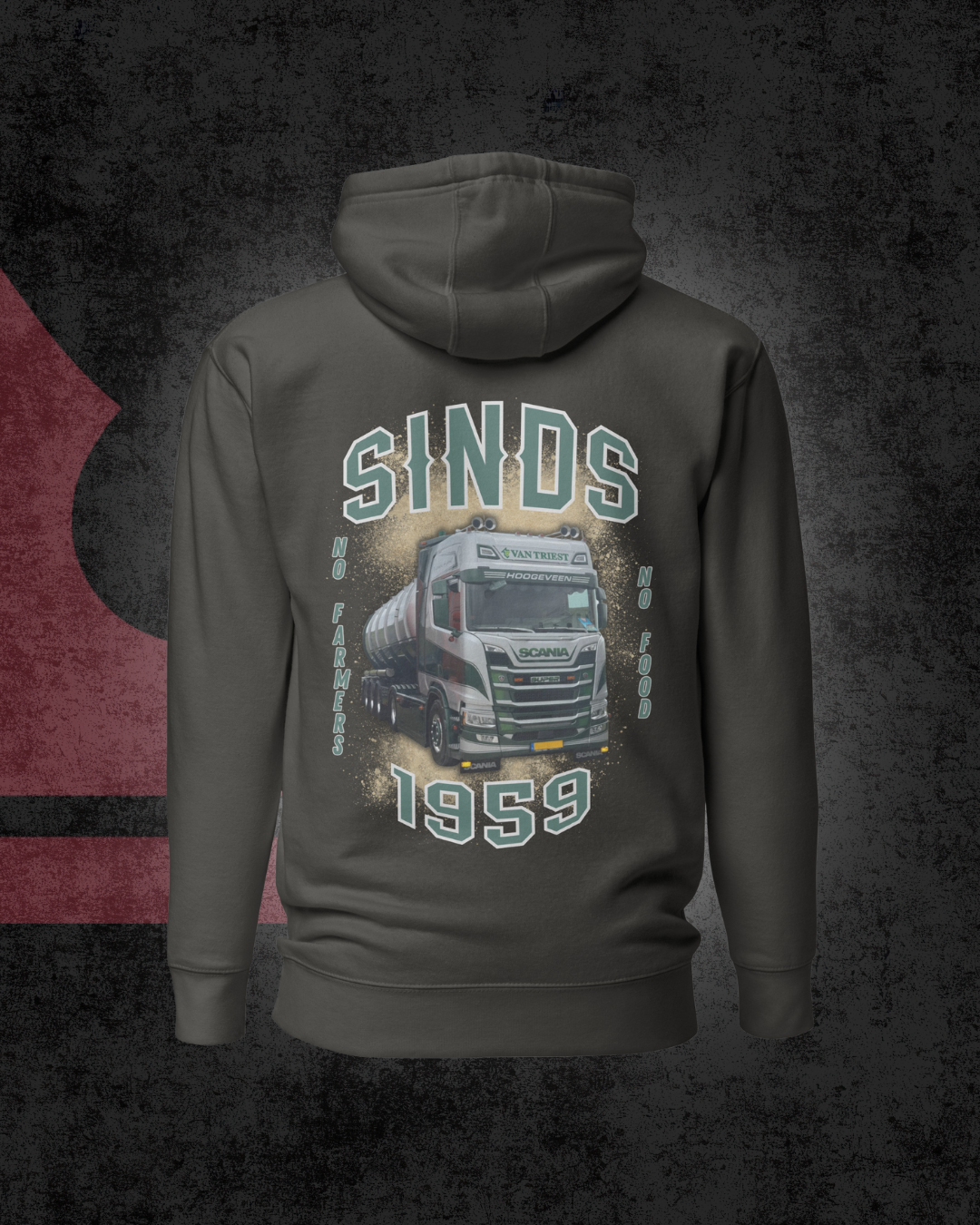 Van Triest 1959 edition hoodie - donker grijs