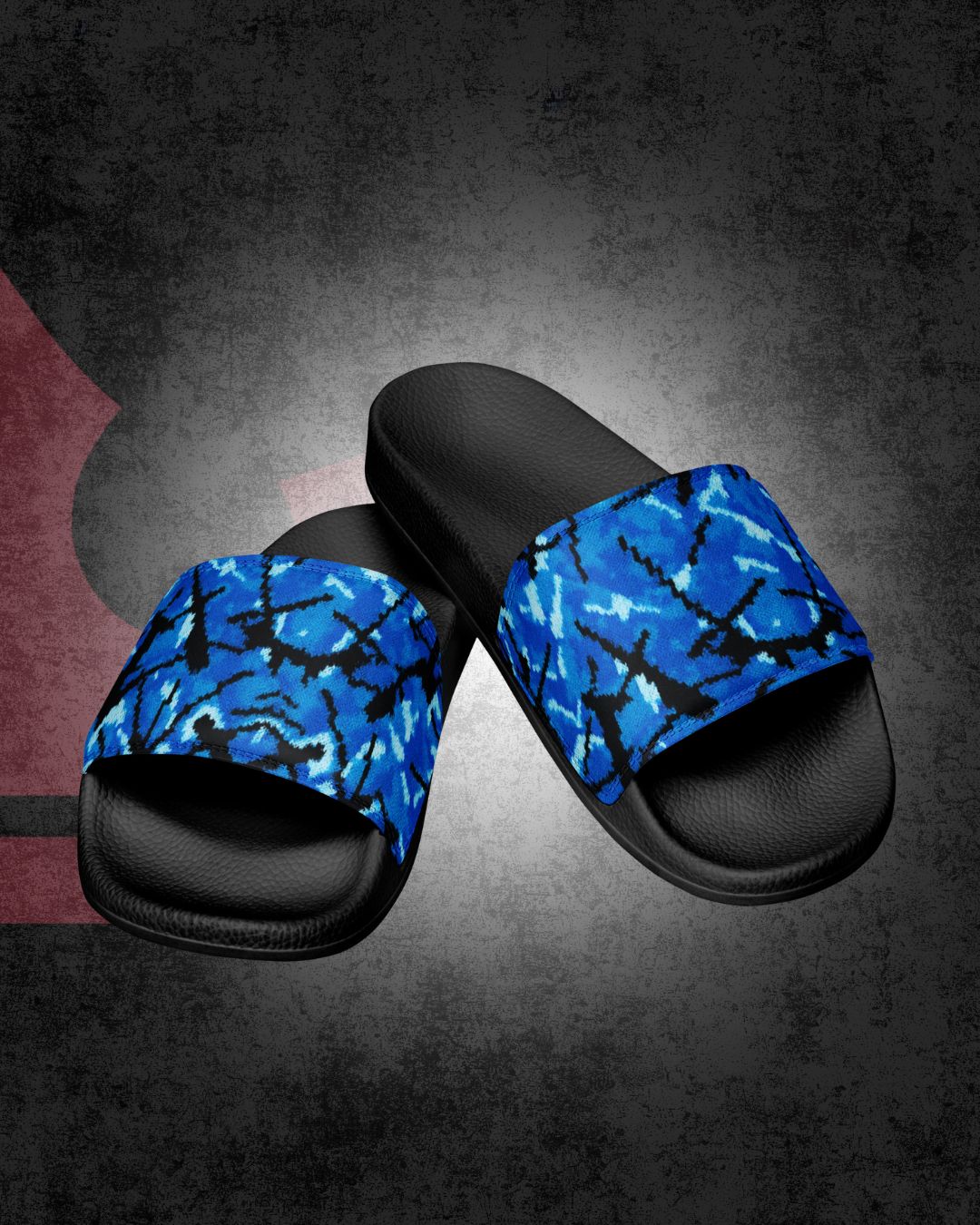 Danish pluche slides - Blue