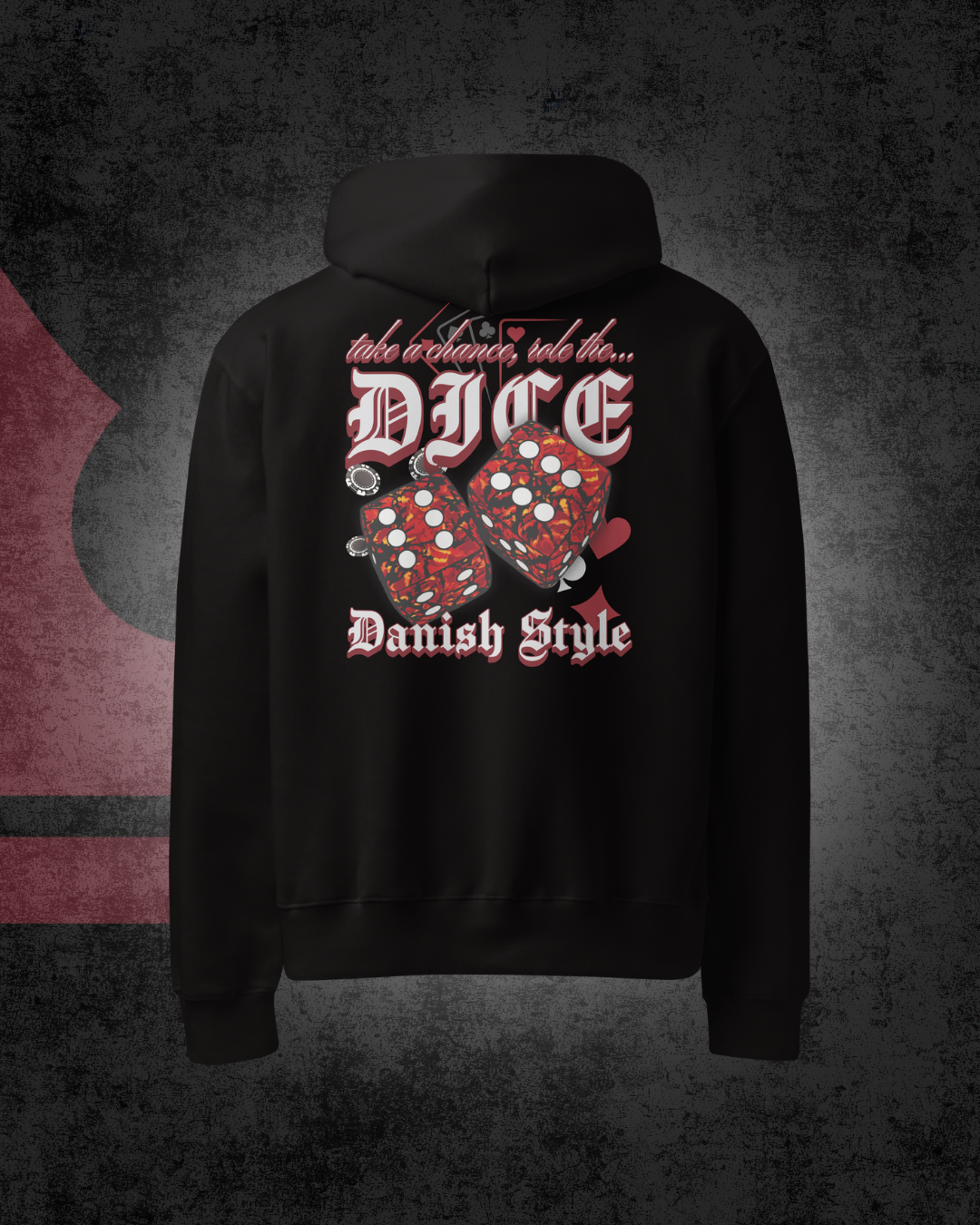 Danish Dice Oversized hoodie Red