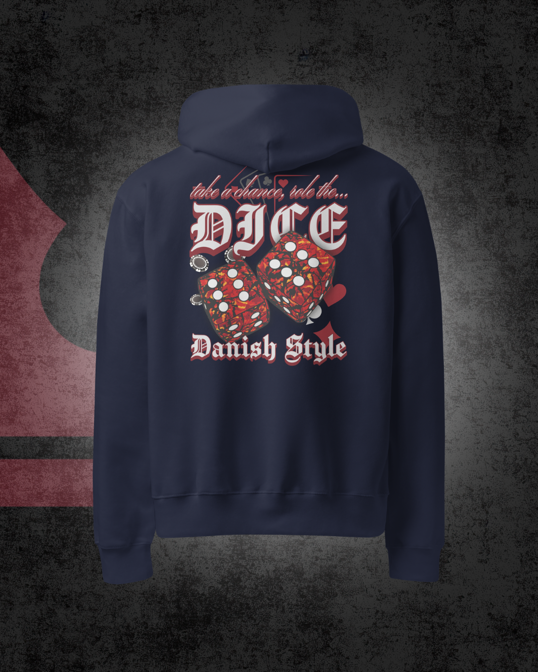 Danish Dice Oversized hoodie Red