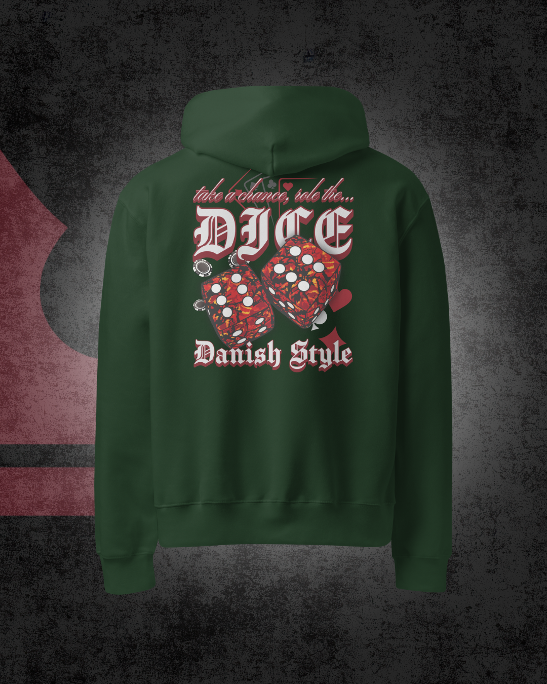 Danish Dice Oversized hoodie Red