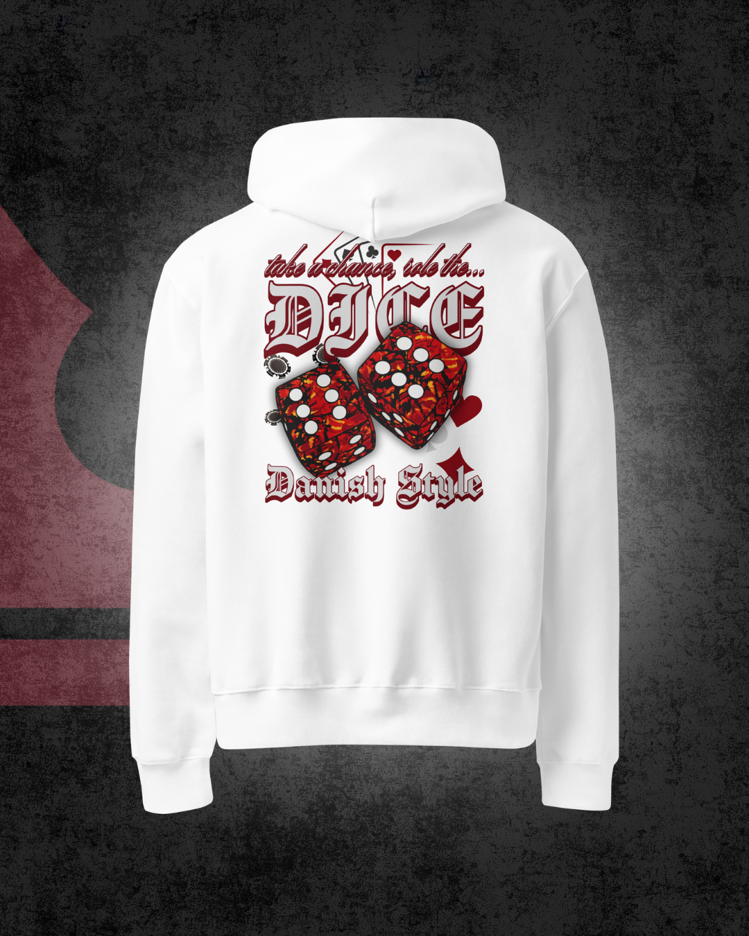 Danish Dice Oversized hoodie Red