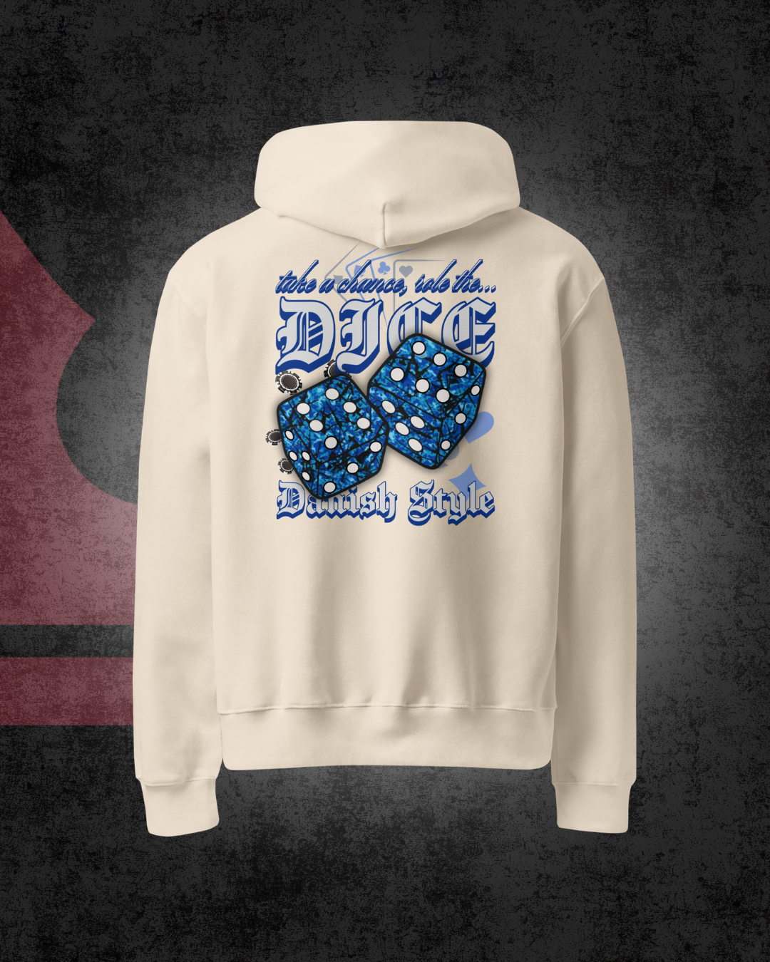 Danish Dice Oversized hoodie Blue