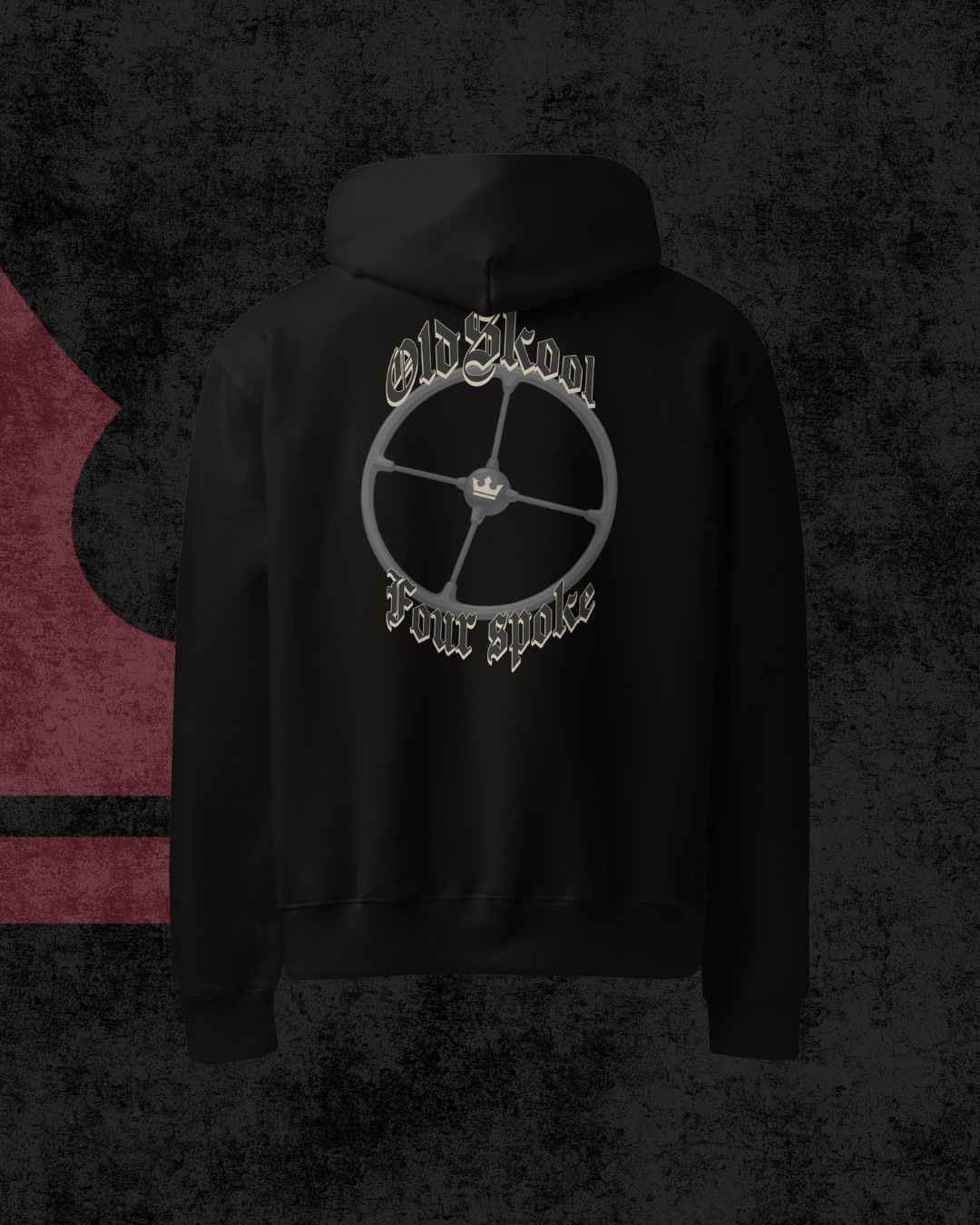 OldSkool Four Spoke Oversized Hoodie