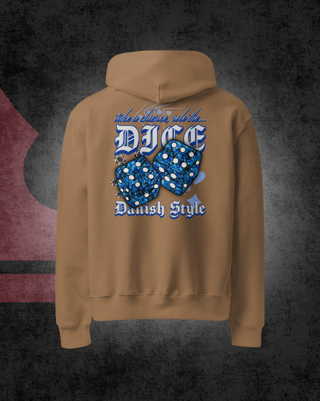 Danish Dice Oversized hoodie Blue