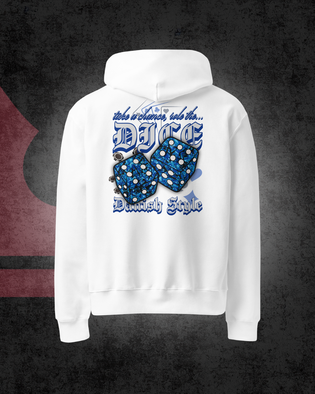 Danish Dice Oversized hoodie Blue