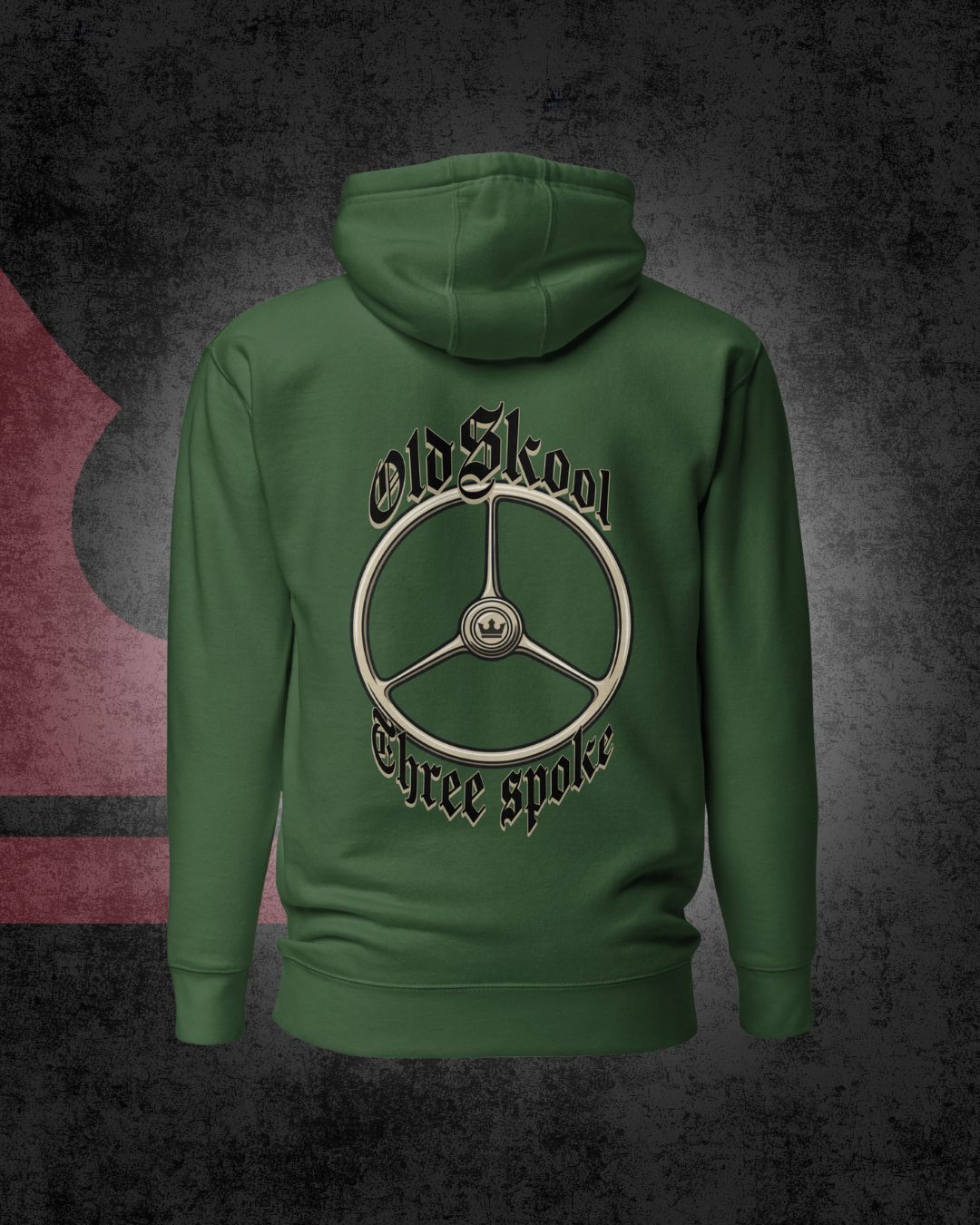 Old School Dreispeichen-Hoodie