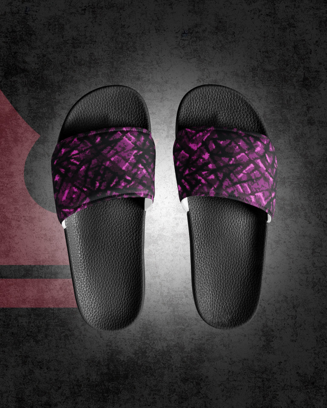 Danish pluche slides - Purple