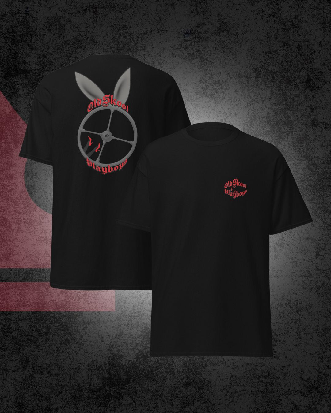 OldSkool Playboys Four Spoke  T-shirt