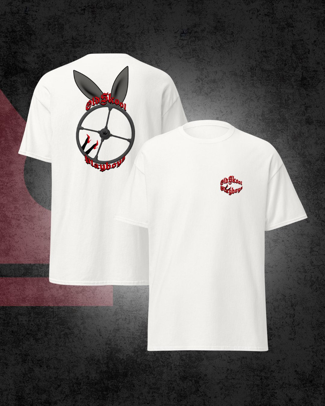 OldSkool Playboys Four Spoke  T-shirt