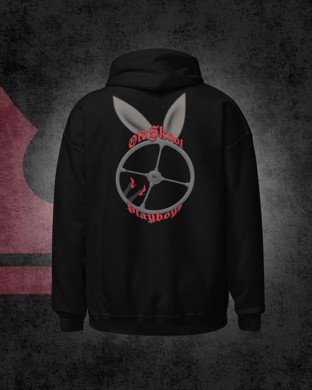 OldSkool Playboys Four Spoke Oversized Hoodie