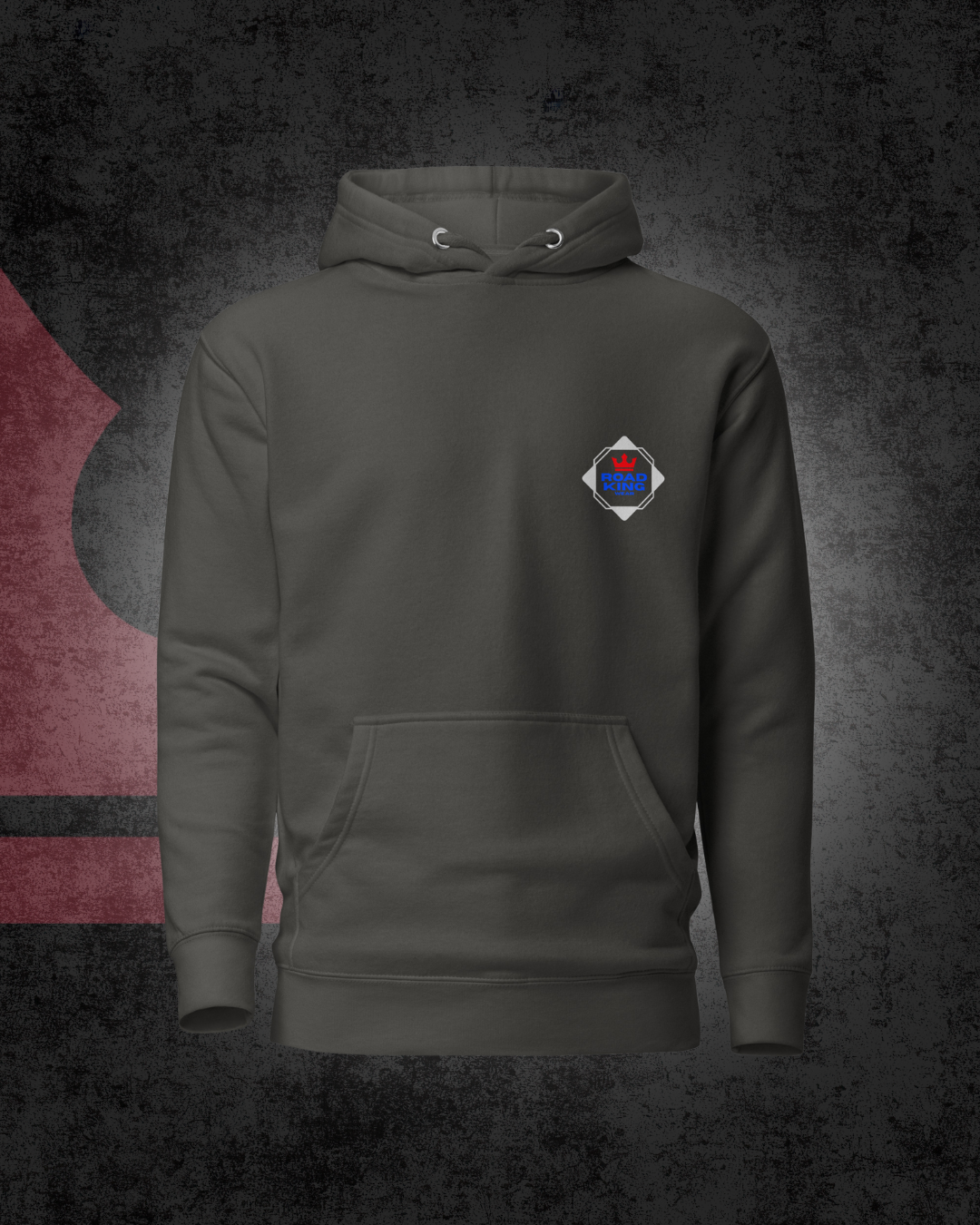 Deense dobbelsteen hoodie grijs