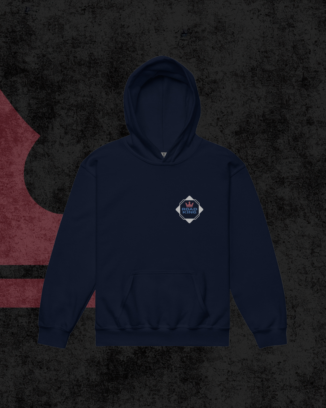 Dänischer Würfel-Jugendhoodie grau